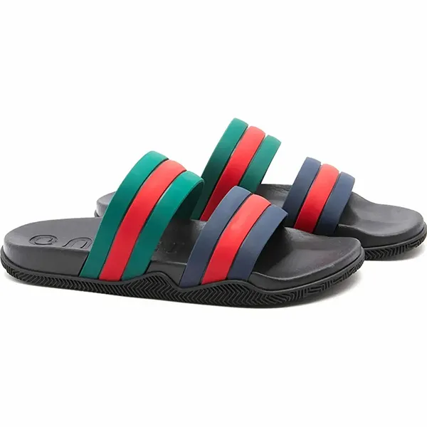 Dép Nam Gucci Agrado GRG Rubber Slide Black 692381 Phối Màu Size 41