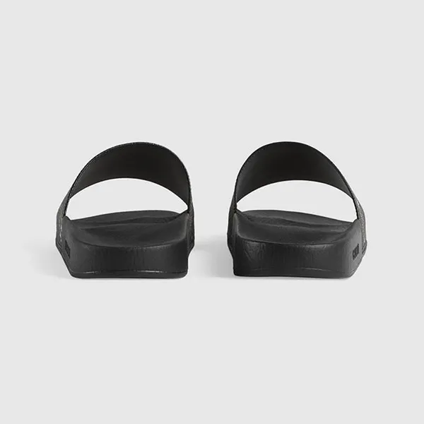 Dép Nam Gucci GG Supreme Tigers Slide Sandal 407345 Màu Đen Size 40