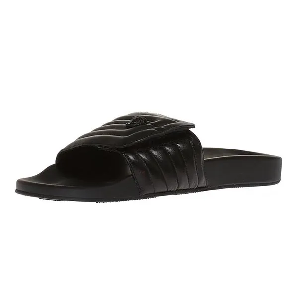 Dép Nam Versace Black Quilted Sliders Màu Đen Size 39 - Dép - Vua Hàng Hiệu