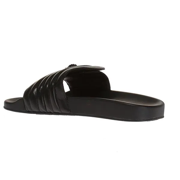 Dép Nam Versace Black Quilted Sliders Màu Đen Size 39 - Dép - Vua Hàng Hiệu
