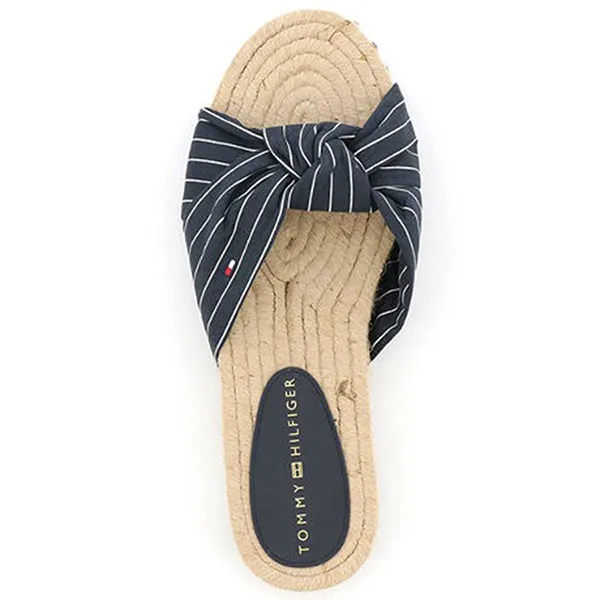 Dép Nữ Tommy Hilfiger Sọc Phẳng Màu Đen Size 36 - Dép - Vua Hàng Hiệu