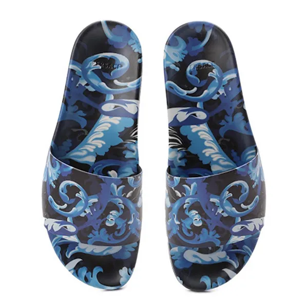 Dép Versace Blue Baroccoflage Slides Màu Xanh Size 41