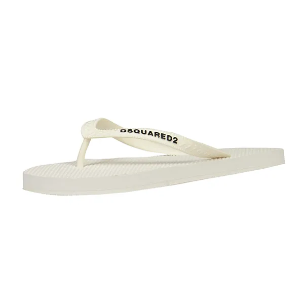 Dép Xỏ Ngón Dsquared2 Rubber Sandal Màu Trắng Size 42 - Dép - Vua Hàng Hiệu