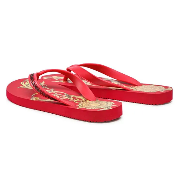 Dép Xỏ Ngón Nam Versace Jeans Couture Men's Shoes 72VA3SQ7 Màu Đỏ Size 39