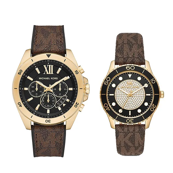 Đồng Hồ Đôi Michael Kors MK Watch MK8849 / MK6979 Màu Nâu - Đồng hồ - Vua Hàng Hiệu