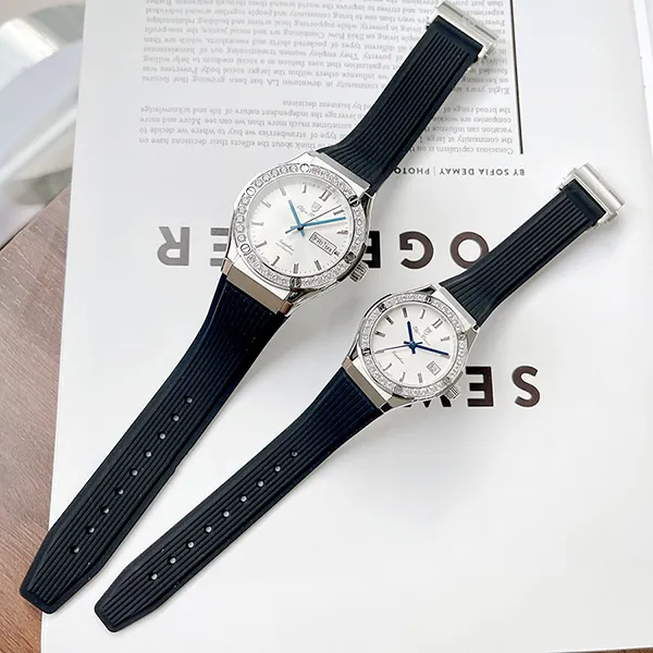 Đồng Hồ Đôi Olym Pianus Watch OP990-45DLS-GL-TD Và OP990-45ADGS-GL-T Màu Đen - Đồng hồ - Vua Hàng Hiệu