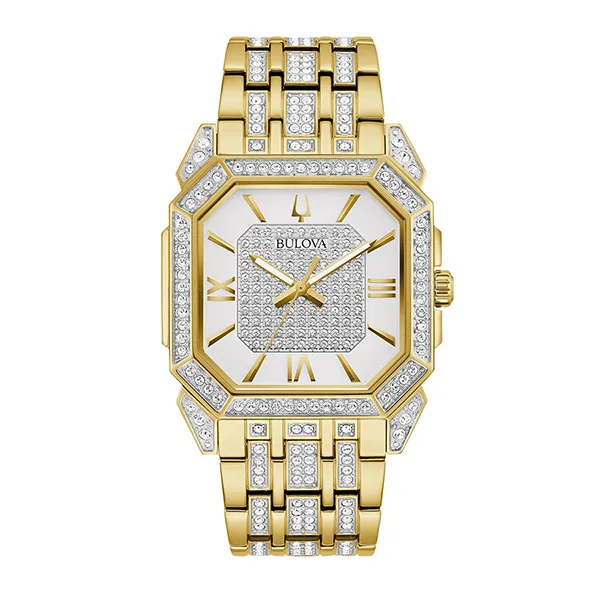 Đồng Hồ Nam Bulova Octava Crystal Bracelet Strap Watch 98A295 Màu Bạc/Gold - 3