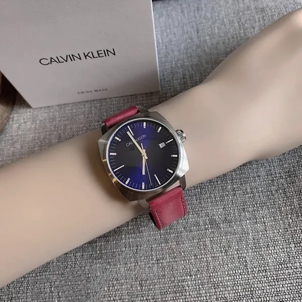 Đồng Hồ Nam Calvin Klein CK Fraternity Quartz Blue Dial Men's Watch K9N111ZN Màu Đỏ Tía - Đồng hồ - Vua Hàng Hiệu