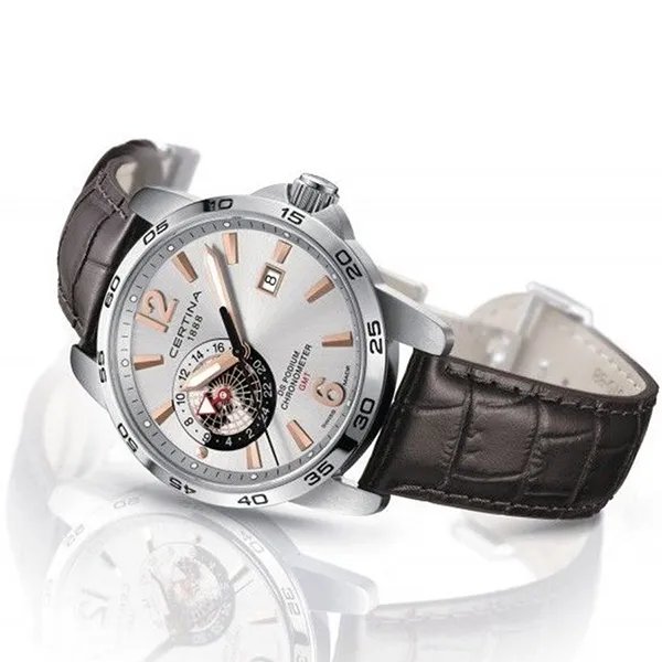 Đồng Hồ Nam Certina Podium GMT Watch C034.455.16.037.01 Màu Nâu - Đồng hồ - Vua Hàng Hiệu