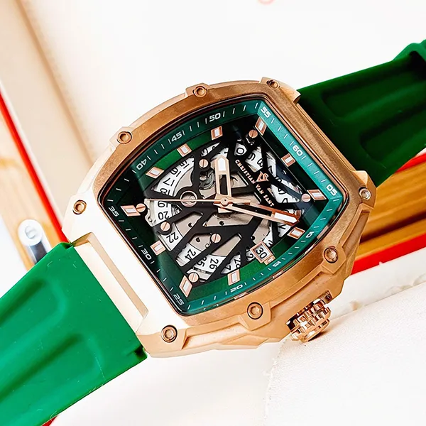 Đồng Hồ Nam Christian Van Sant Odyssey Watch CV6187 Màu Xanh Lá