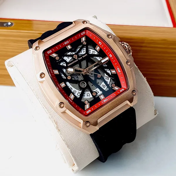 Đồng Hồ Nam Christian Van Sant Odyssey Watch CV6194B Màu Đen