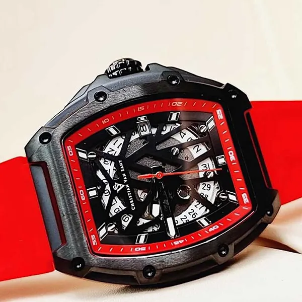 Đồng Hồ Nam Christian Van Sant Odyssey Watch CV6197 Màu Đỏ