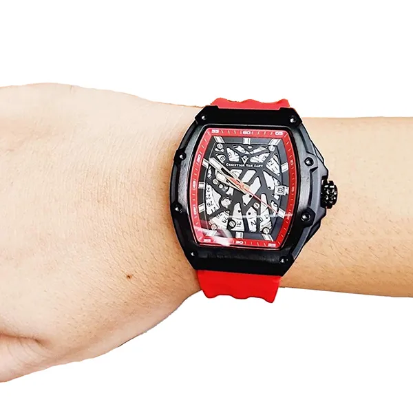Đồng Hồ Nam Christian Van Sant Odyssey Watch CV6197 Màu Đỏ