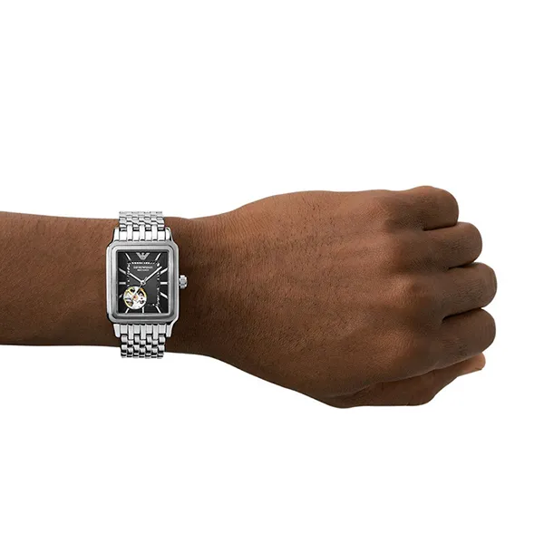 Đồng Hồ Nam Emporio Armani Automatic Stainless Steel Watch AR60057 Màu Bạc