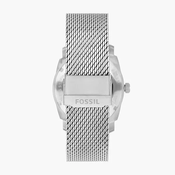 Đồng Hồ Nam Fossil Machine Dây Thép Lưới FS6014 Two Tone Màu Đỏ Bạc - Đồng hồ - Vua Hàng Hiệu