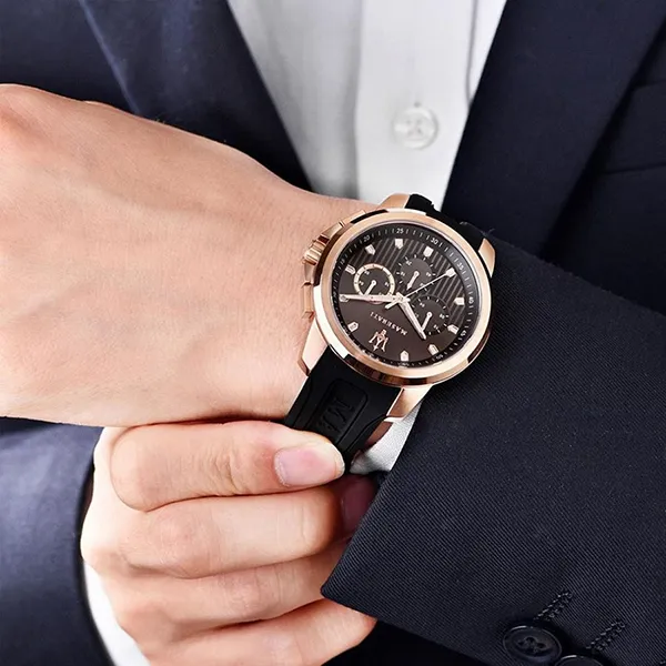 Đồng Hồ Nam Maserati Sfida Chronograph Watch R8851123008 Màu Đen - Đồng hồ - Vua Hàng Hiệu