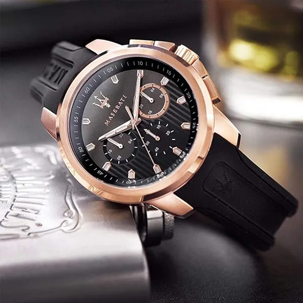 Đồng Hồ Nam Maserati Sfida Chronograph Watch R8851123008 Màu Đen - Đồng hồ - Vua Hàng Hiệu