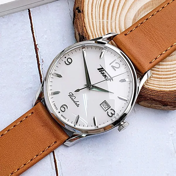 Đồng Hồ Nam Tissot Heritage Visodate T118.410.16.277.00 Màu Nâu Cam