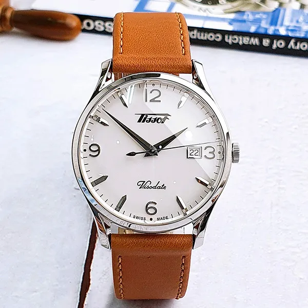 Đồng Hồ Nam Tissot Heritage Visodate T118.410.16.277.00 Màu Nâu Cam