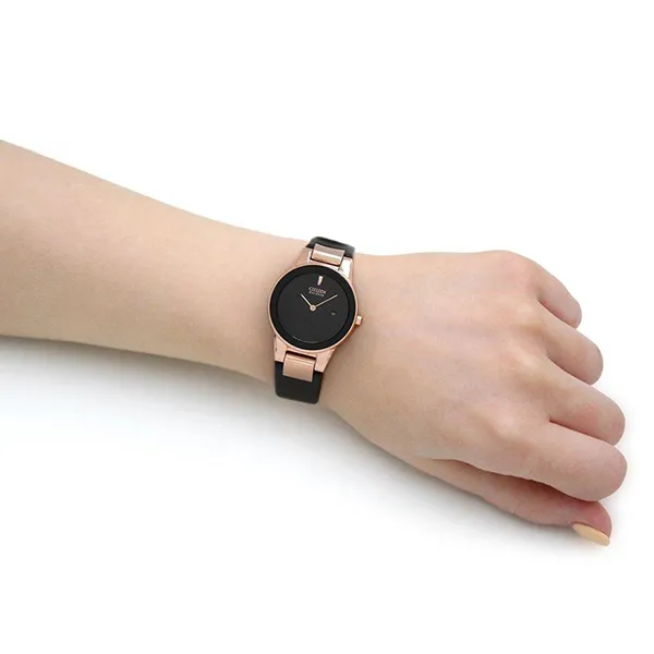 Đồng Hồ Nữ Citizen Axiom Eco Drive Watch GA1058-16E Màu Đen