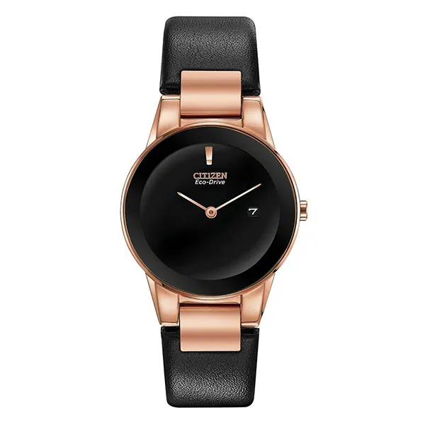 Đồng Hồ Nữ Citizen Axiom Eco Drive Watch GA1058-16E Màu Đen