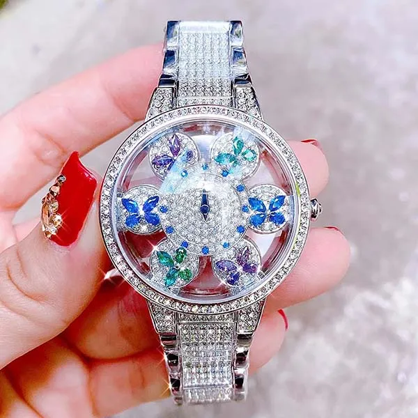 Đồng Hồ Nữ Davena Butterfly Watch Silver Colorful D61505 Màu Bạc - Đồng hồ - Vua Hàng Hiệu