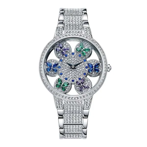Đồng Hồ Nữ Davena Butterfly Watch Silver Colorful D61505 Màu Bạc - Đồng hồ - Vua Hàng Hiệu