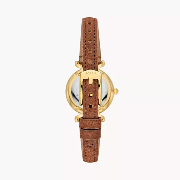Đồng Hồ Nữ Fossil Carlie Dây Da ES5297 Màu Nâu