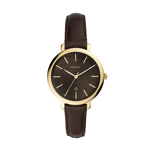 Đồng Hồ Nữ Fossil Jacqueline Three-Hand Dây Da ES4969 Màu Nâu Đậm - Đồng hồ - Vua Hàng Hiệu