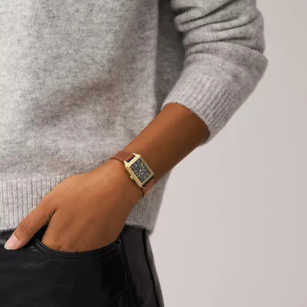 Đồng Hồ Nữ Fossil Raquel Dây Da ES5303 Màu Nâu