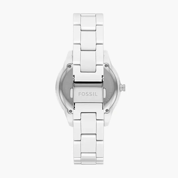 Đồng Hồ Nữ Fossil Stella Dây Ceramic CE1113 Màu Trắng - Đồng hồ - Vua Hàng Hiệu