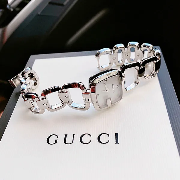Đồng Hồ Nữ Gucci YA125502 Stainless Steel Watch 23x24mm Màu Trắng Bạc - Đồng hồ - Vua Hàng Hiệu