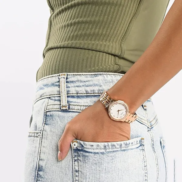 Đồng Hồ Nữ Guess Rose Gold-Tone Petite Watch U1209L3 Màu Vàng Hồng