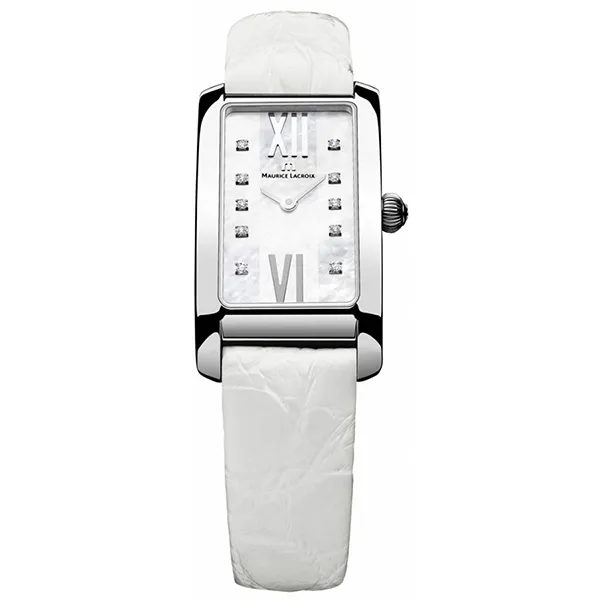 Đồng Hồ Nữ Maurice Lacroix Mother Of Pearl Dial White Leather Strap FA2164-SS001-170 Màu Trắng