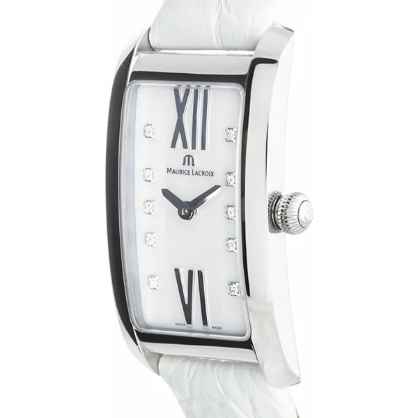 Đồng Hồ Nữ Maurice Lacroix Mother Of Pearl Dial White Leather Strap FA2164-SS001-170 Màu Trắng
