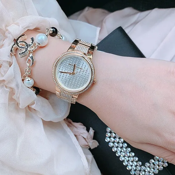 Đồng Hồ Nữ Michael Kors Gabbi Stainless Steel Glitz Watch MK3985 Màu Vàng Gold