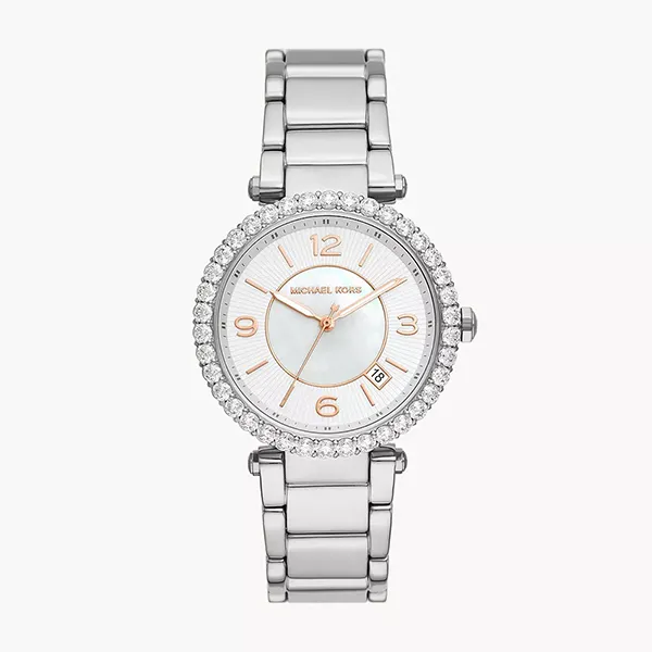 Đồng Hồ Nữ Michael Kors Parker Lux Stainless Steel Watch MK4694 Màu Bạc - Đồng hồ - Vua Hàng Hiệu