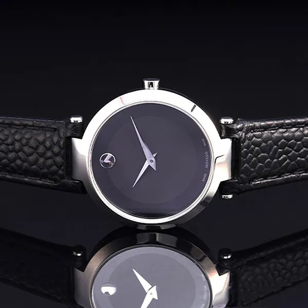 Đồng Hồ Nữ Movado Modern Classic Watch 0607115 Màu Đen