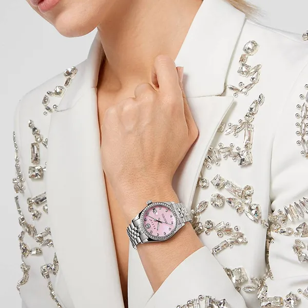 Đồng Hồ Nữ Philipp Plein Date Superlative PWYAA0123 Màu Hồng Bạc