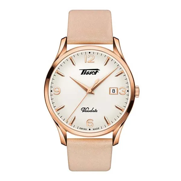 Đồng Hồ Tissot Heritage Visodate Watch T118.410.36.277.01 Màu Be