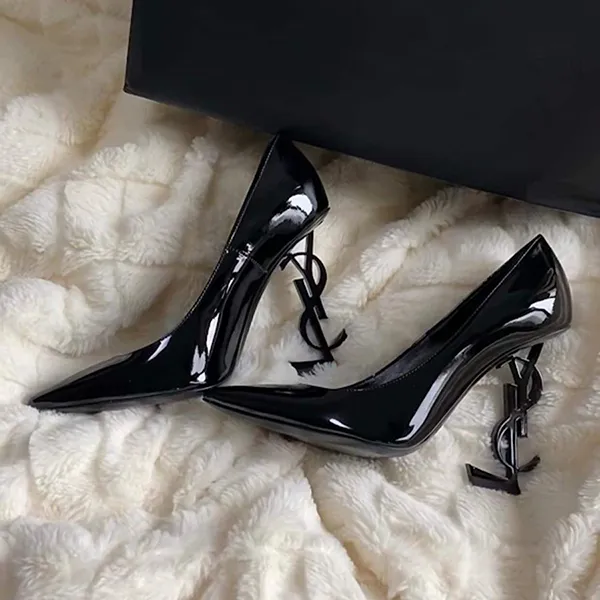 Giày Cao Gót Nữ Yves Saint Laurent YSL Opyum Pointed Toe Pumps Màu Đen Size 38 - Giày - Vua Hàng Hiệu