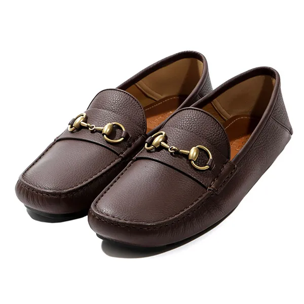 Giày Lười Gucci Brown Horsebit Men’s Leather Driver 548604-BXO00-2254 Màu Nâu Size 41.5 - Giày - Vua Hàng Hiệu