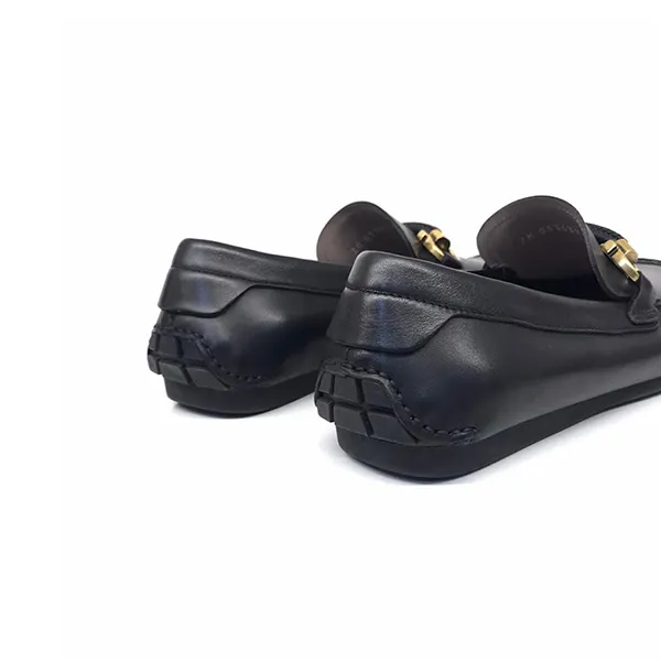 Giày Lười Nam Dolce & Gabbana D&G Bit Gancini Moccasin Màu Đen Size 40.5 - Giày - Vua Hàng Hiệu