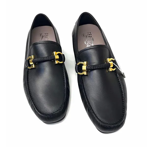 Giày Lười Nam Dolce & Gabbana D&G Bit Gancini Moccasin Màu Đen Size 40.5 - Giày - Vua Hàng Hiệu