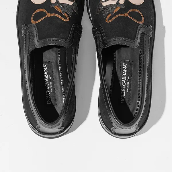 Giày Slip On Nam Dolce & Gabbana D&G A50059 Màu Đen Size 40