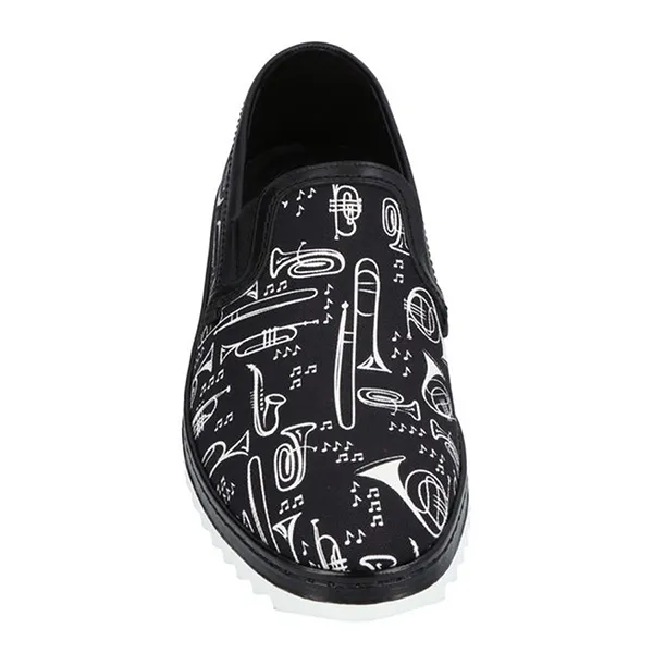Giày Slip On Nam Dolce & Gabbana D&G Black Footwear Màu Đen Size 39.5 - Giày - Vua Hàng Hiệu