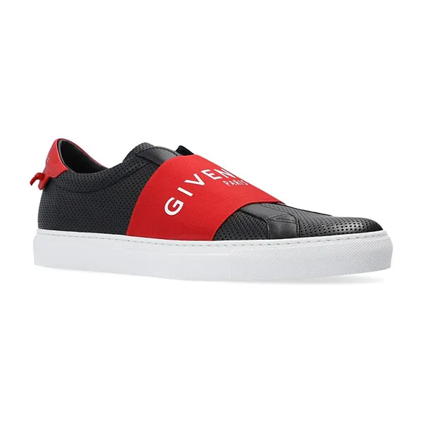 Giày Slip On Nam Givenchy Urban Street Elastic BH002 PH0QD-009 Màu Đen Phối Đỏ Size 40 - Giày - Vua Hàng Hiệu