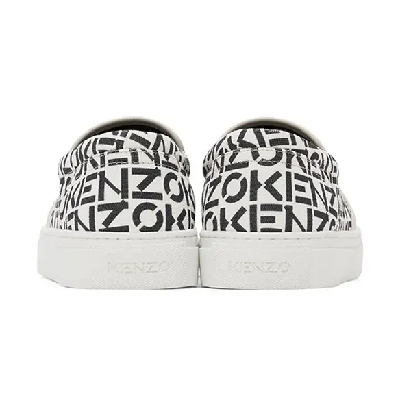 Giày Slip-On Nam Kenzo K-Skate Monogram 5SN187 F72 94 Trắng Họa Tiết Size 41
