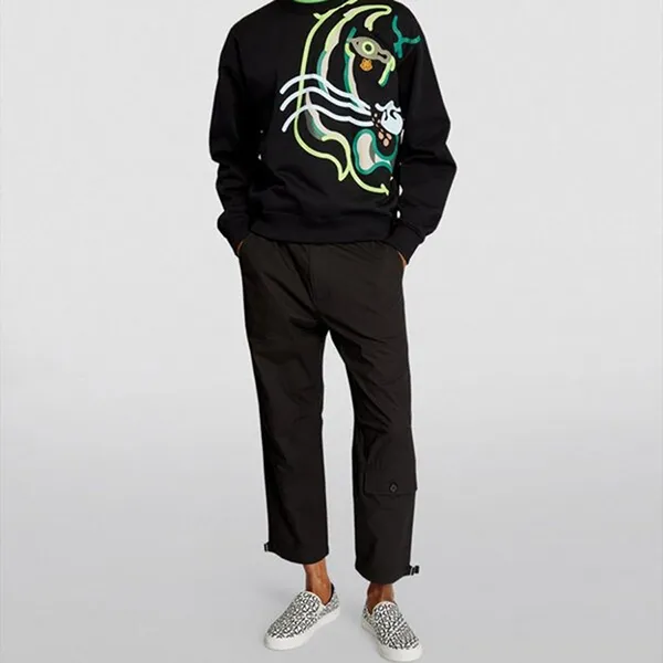 Giày Slip-On Nam Kenzo K-Skate Monogram 5SN187 F72 94 Trắng Họa Tiết Size 41