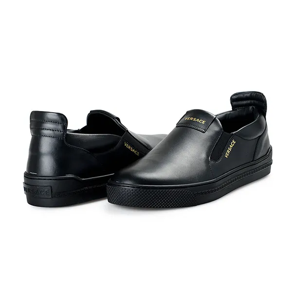 Giày Slip On Nam Versace DSU8140S Màu Đen Size 42 - Giày - Vua Hàng Hiệu